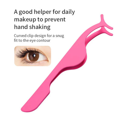 False Eyelash Applicator Tweezer – Professional Makeup Tool for Easy Mink Lash Application & Curling