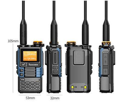 Quansheng UV-K6 Upgrade UV-K5 Interphone – 5W Air Band Radio, UHF/VHF, DTMF, FM Scrambler, NOAA Wireless Frequency with Type-C Charging