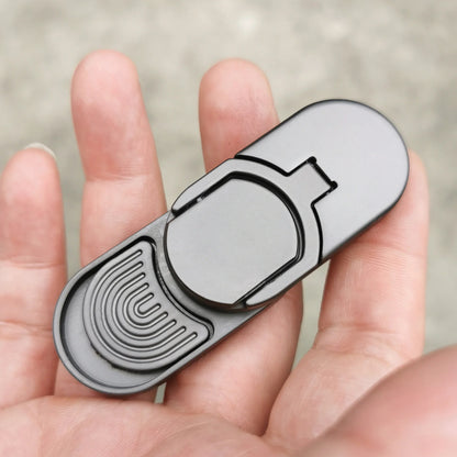 Target Push Fidget Slider Toy – Metal Finger Spin Coin EDC Haptic Decompression Toy for Adults & Stress Relief Gift