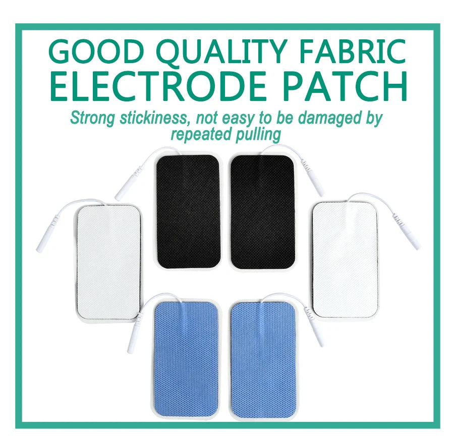 5×9cm Non-Woven Electrode Pads – 2mm Plug for TENS Muscle Stimulator & Acupuncture Machine, Gel Patch Accessories