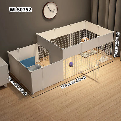Pet Indoor Dog Fence – Small & Medium Dog House Kennel with Isolation Door