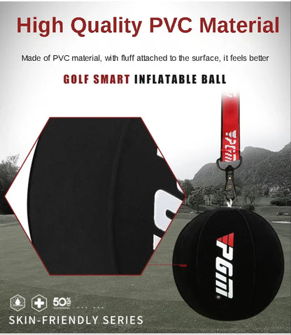 PGM Inflatable Golf Smart Ball Trainer - Portable Swing Arm Corrector, Posture Training Aid & Golf Accessory
