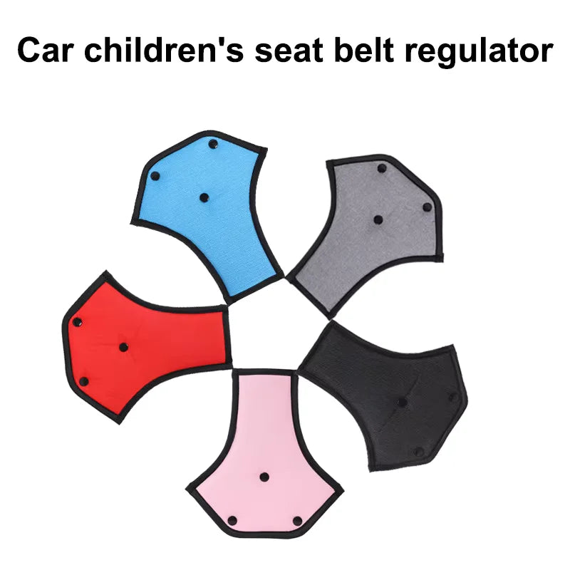 Car Kids Seat Belt Regulator & Protector — Adjustable Soft Cushion Seat Belt Cover for Comfort