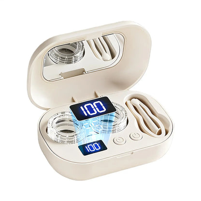 Portable Ultrasonic Contact Lens Cleaner Case – USB Rechargeable Lens Cleaning Machine for Removing Protein Deposits & Eye Care Hygiene