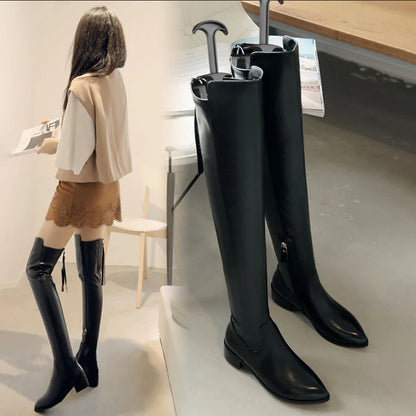 Boots Stand Holder with Handle – Anti-Crease Boot Shaper & Toe Support for Women’s Long Boots