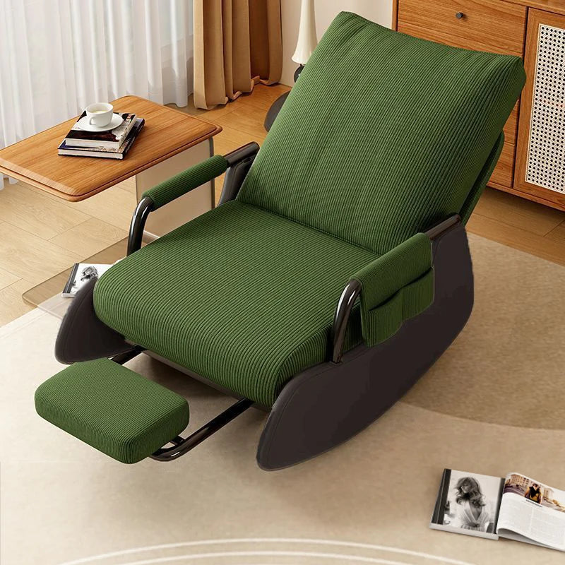 Ergonomic Adjustable Rocking Recliner Chair - Lazy Lounge Seat for Living Room & Balcony