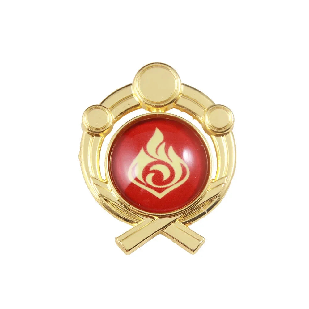 Genshin Impact Sumeru Vision Brooch Pins - Tighnari Collei Dori Nilou Element Badge Cosplay Lapel