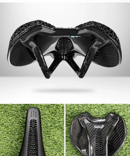 RYET Carbon 3D Printed Bike Saddle – Ultralight 175g Seat for Men & Women Road, MTB, Gravel, Triathlon Cycling