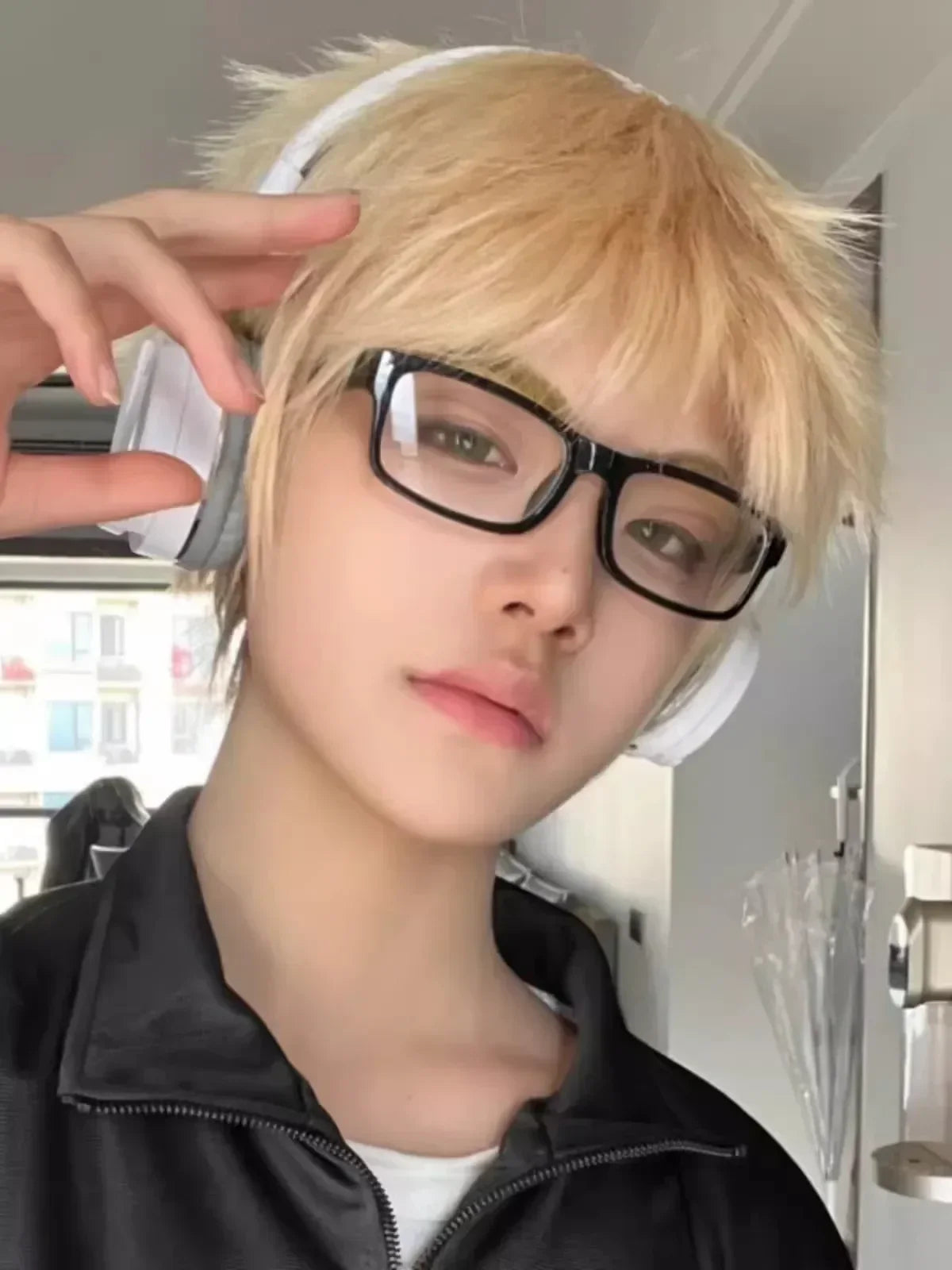 Japanese Korean Retro Square Glasses – Harajuku Clear Frame Eyewear with Blue Light Blocking