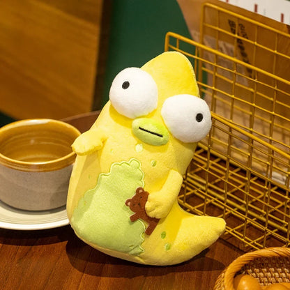 19cm Solar Opposites Yellow Monster Plush – Cute Big-Eyed Anime Stuffed Doll, Soft Cuddly Plushie Birthday Gift