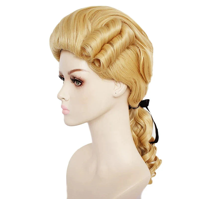 HAIRJOY Synthetic Duchess Judge Cosplay Wig - Long Heat-Resistant Curly Anime Hair for Men and Women