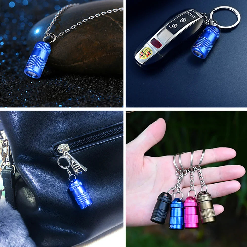 Tank007 E15 Pocket LED Flashlight Keychain – Portable High-Power White Light for Outdoor, Hiking & Emergency