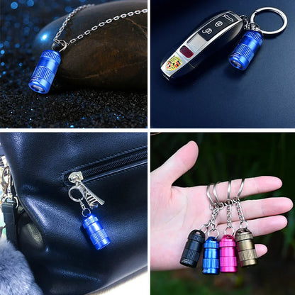 Tank007 E15 Pocket LED Flashlight Keychain – Portable High-Power White Light for Outdoor, Hiking & Emergency