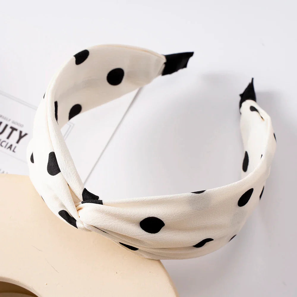 Fashion Leopard Print Headband — Wide Cross Elastic Bow Hairband for Women & Girls Hair Accessories