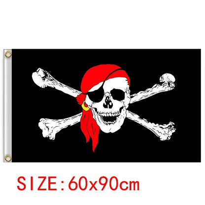 One Piece Pirate Skull Flag – Luffy Straw Hat Pirates Wall Decor & Banner for Kids' Bedroom, Gift