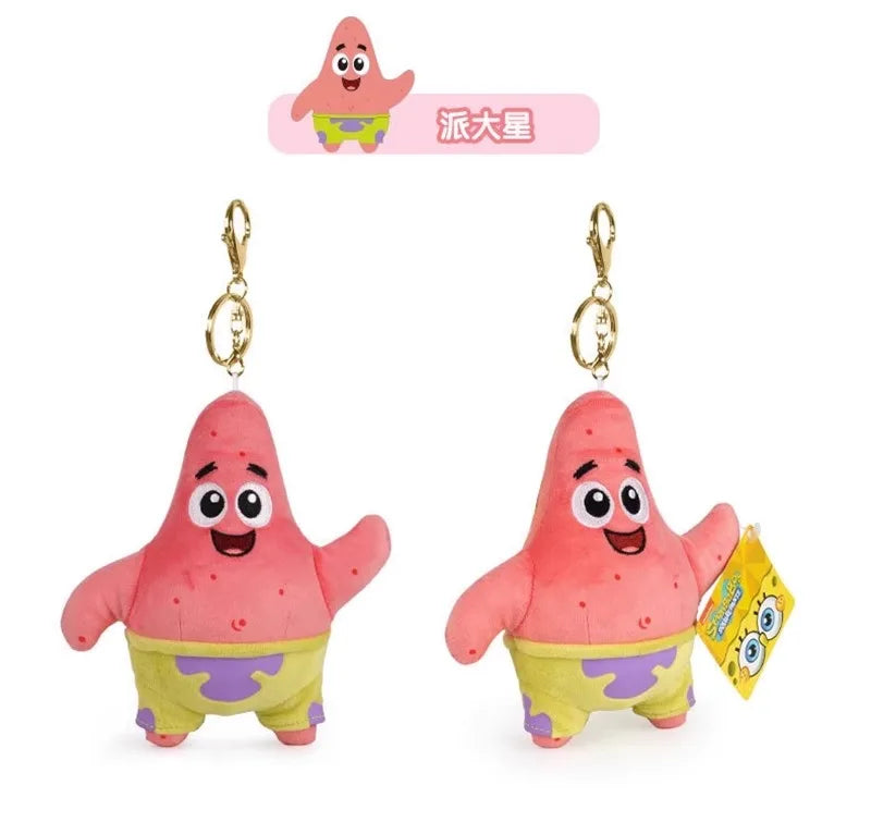 Anime Spongebob SquarePants Plush Toys – Patrick, Squidward, Mr. Krabs & Gary Stuffed Cartoon Toys, Birthday Gift for Kids