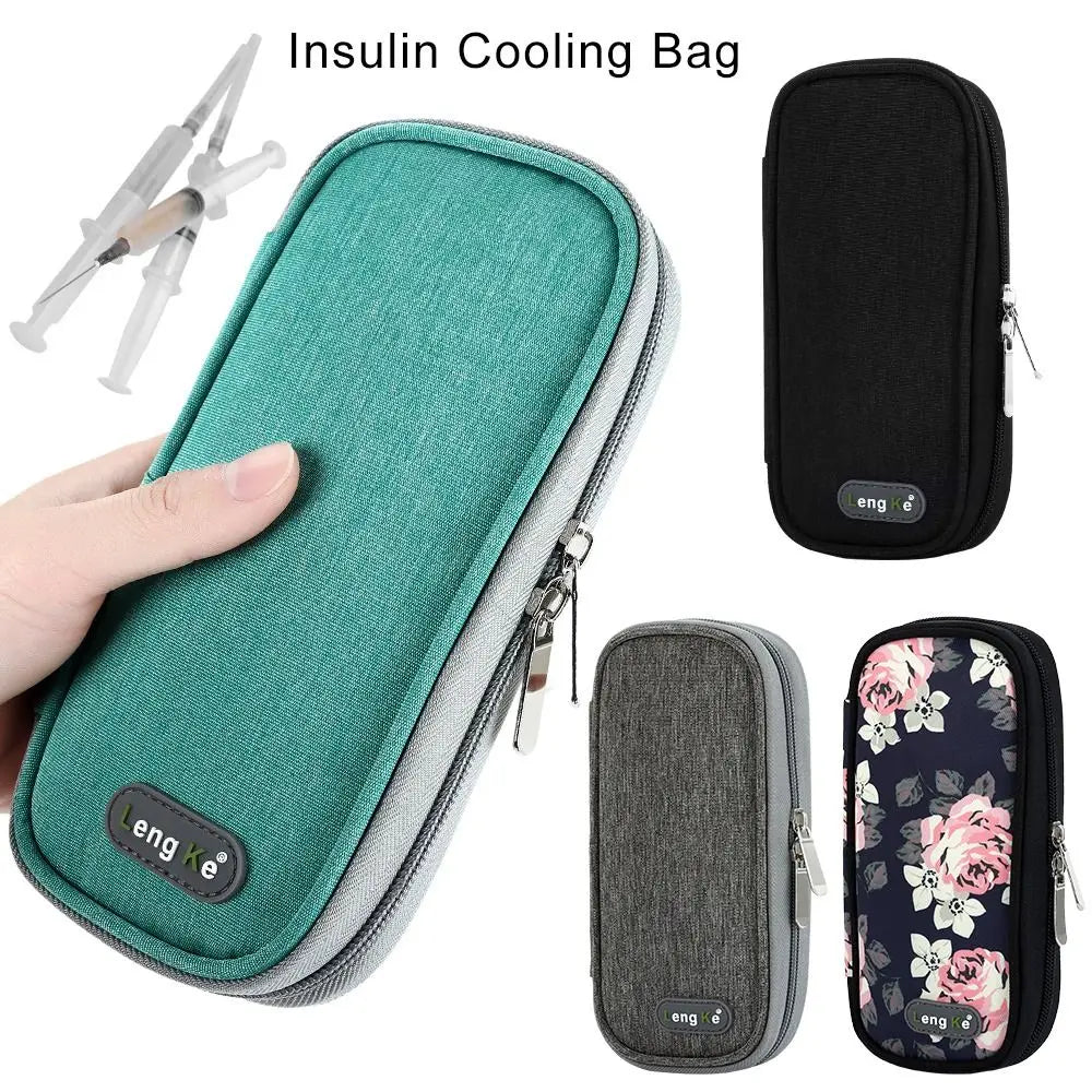 Oxford Cloth Insulin Cooling Bag - Portable Cold Storage Medicine Cooler for Diabetes, Travel-Friendly Drug Freezer
