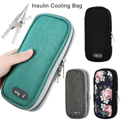 Oxford Cloth Insulin Cooling Bag - Portable Cold Storage Medicine Cooler for Diabetes, Travel-Friendly Drug Freezer