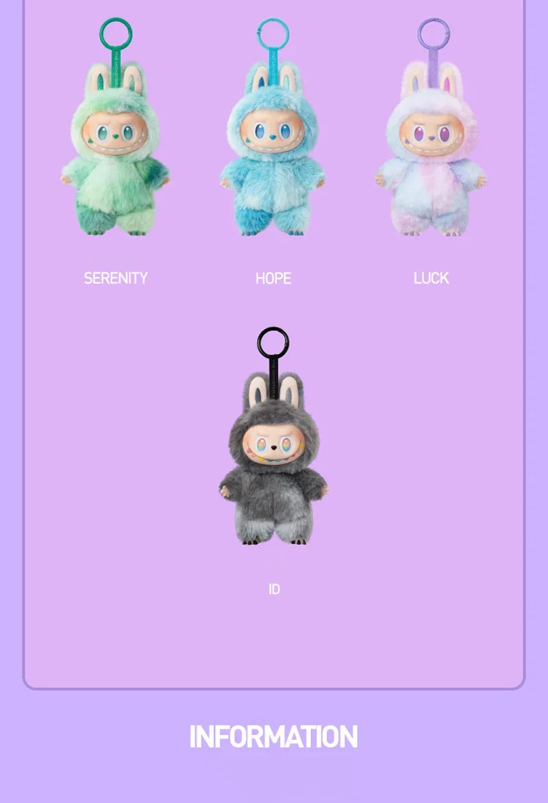 Labubu "Have A Seat" PVC Anime Figure Keychain — Kawaii Monster Pendant Doll Gift