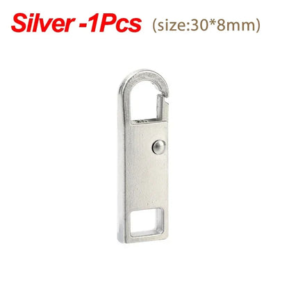10/1PCS Universal Metal Zipper Pull Replacement — Instant Repair Kit for Luggage, Purses & Clothing Sliders