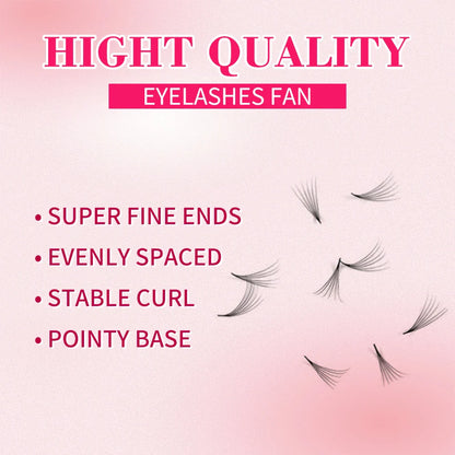 Ultra-Speed Premade Lash Fans 3–20D | 0.05/0.07mm Narrow Pointy Base — Volume Individual Eyelash Extensions