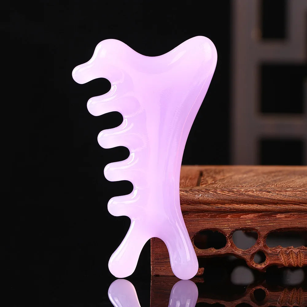 Guasha Massage Scraper – Beeswax Face & Eye Massager, Acupuncture Gua Sha Board for SPA and Beauty Therapy