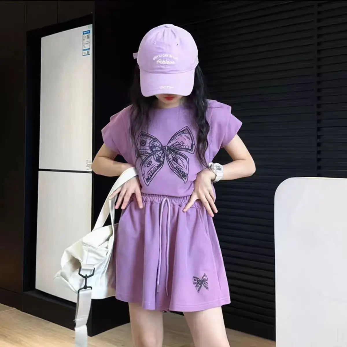 Girls' Summer Clothing Set - Casual Kids Tracksuit Outfit for Ages 4–12