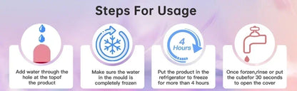 Ice Facial Roller Silicone Mold – Beauty Tool for Eye Puffiness, Pore Minimizing & Skin Massage