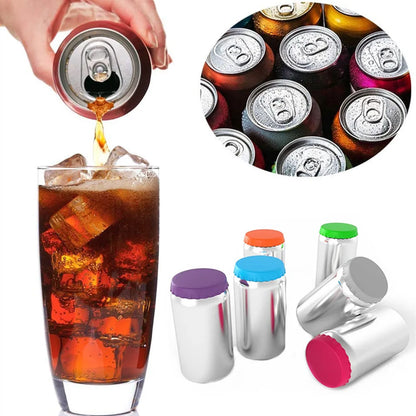 Reusable Beverage Can Covers - Silicone Soda Can Lids, Leak-Proof Sealing Protectors for Cans & Bottles