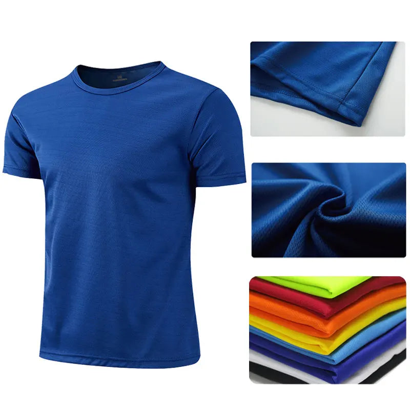 Men's & Women's Quick-Dry Sports T-Shirt - Breathable Short Sleeve Gym, Running & Fitness Training Shirt