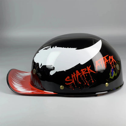 Retro Half Motorcycle Helmet – Universal Four Seasons Riding Helmet for Harley & Electric Vehicles