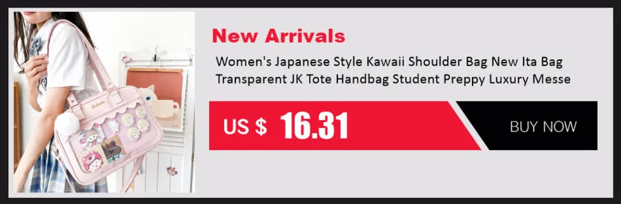 Y2K Korean Kawaii Cat Ita Bag — Cute PU Transparent Shoulder & Crossbody Bag for Girls, Harajuku Style Backpack