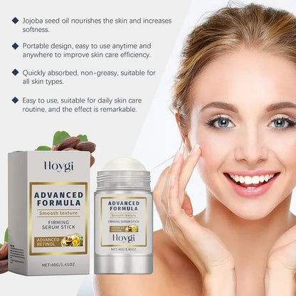 Retinol Hyaluronic Acid Stick - Anti Aging Moisturizing Balm for Wrinkle Care, Skin Firming, Pore Tightening & Plumping