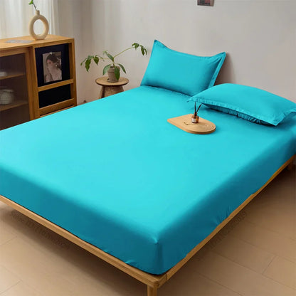 Waterproof Fitted Mattress Cover — Thick Bed Protector Sheet for Single, Double, Queen & King Size Beds
