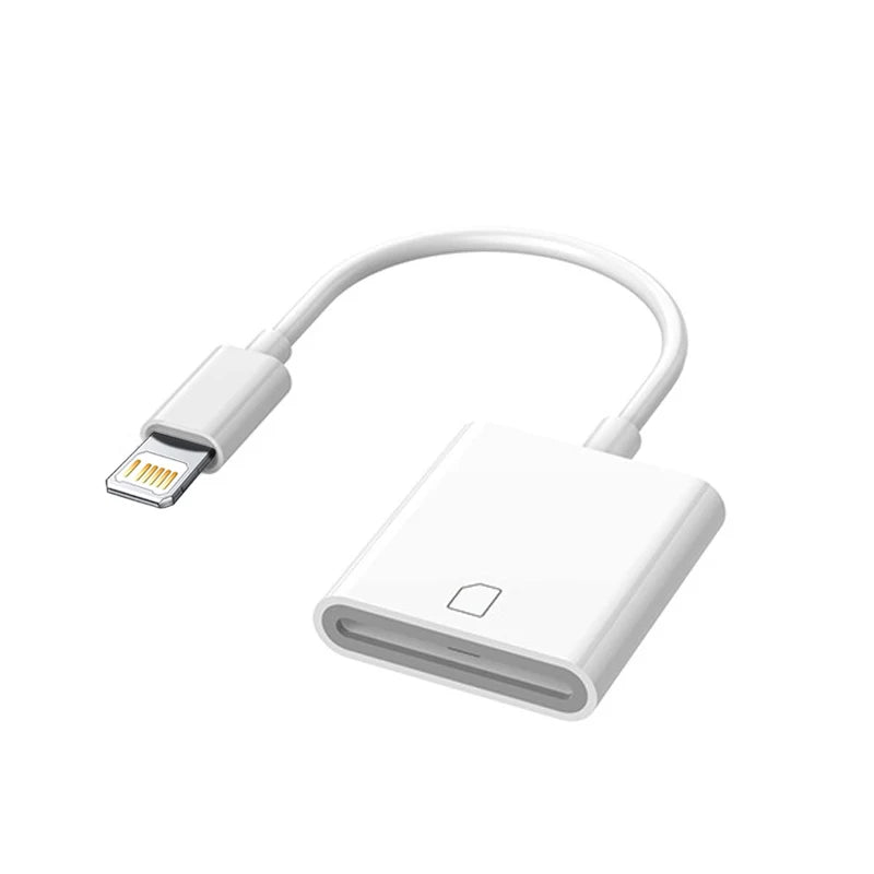 TF SD Card Reader Adapter for iPhone – OTG Card Reader for iPhone 14/13, Camera & Photo Transmission Accessory