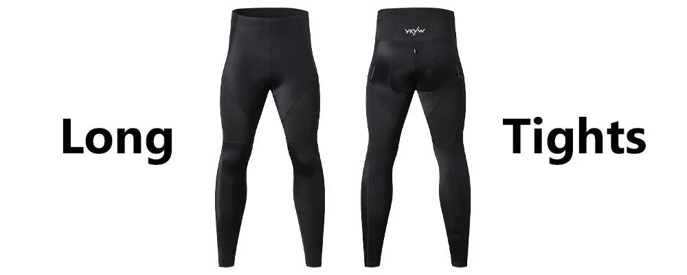 Ykywbike Men's Cycling Bib Shorts – Padded Quick-Dry Bike Tights for 6-Hour Rides, Outdoor Cycling Clothing