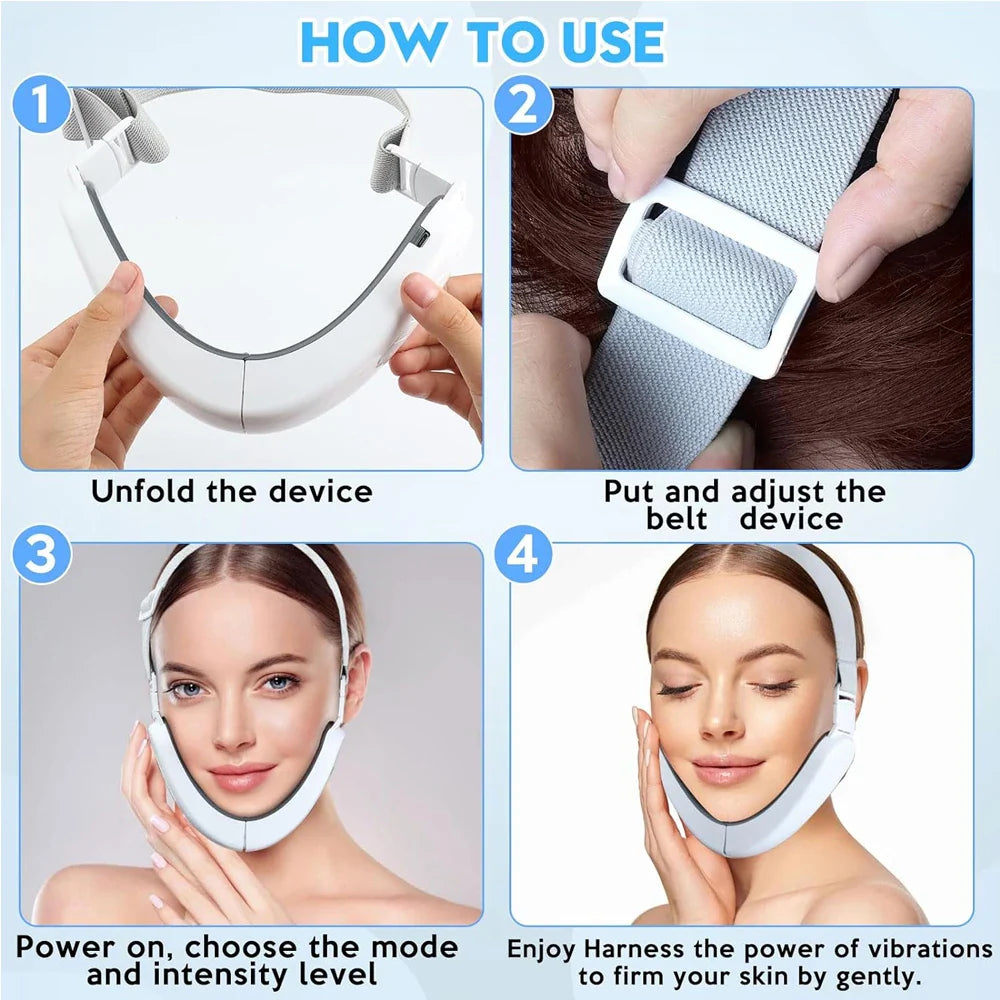 Electric Face Massager Set – 5 Modes, 12 Intensity Levels for Daily Facial Care