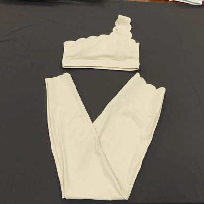 2PCS Women’s Seamless Yoga & Fitness Set – Sports Bra with Leggings & Gym Shorts Workout Outfit