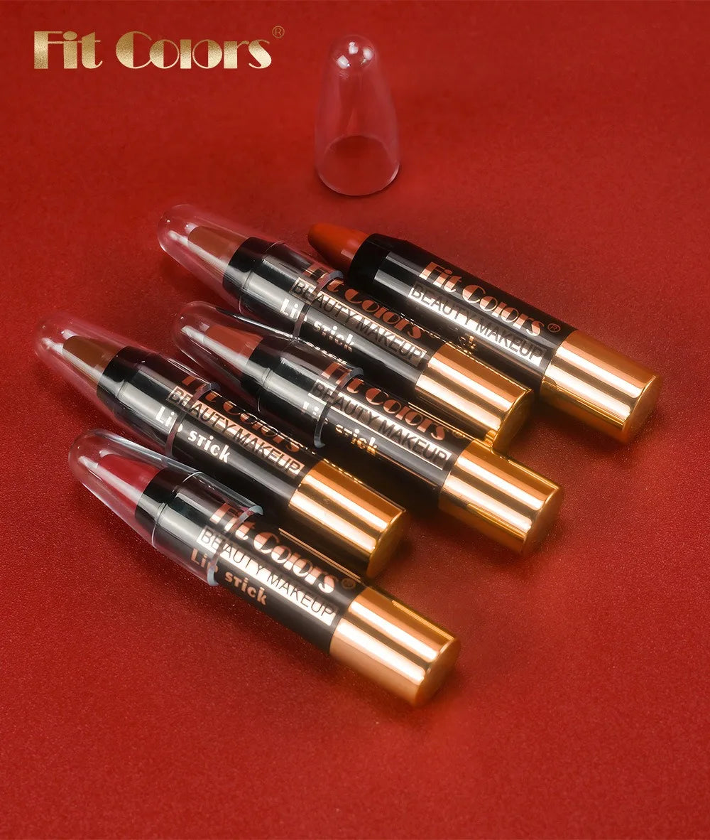Moisturizing Crayon Lip Gloss Stick – Velvet Long-Lasting, Waterproof Jelly Tint Lipstick & Liner Pen