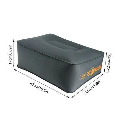 Car Travel Inflatable Mattress — Front Slope Air Bed Cushion & Seat Gap Pad for Self-Driving Trips