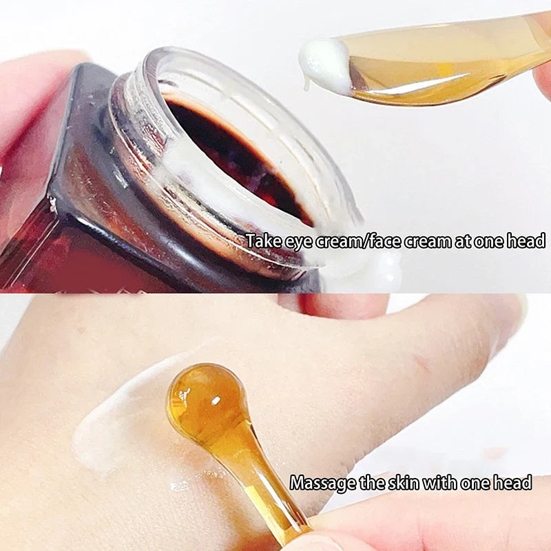 5PCS Transparent Eye Cream Applicator & Massage Roller – Plastic Facial Mask & Skin Care Spatulas