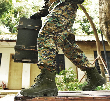 Men's Outdoor Hiking Boots - Desert Tactical Military Boots, Special Forces Anti-Slip & Warm Work Boots