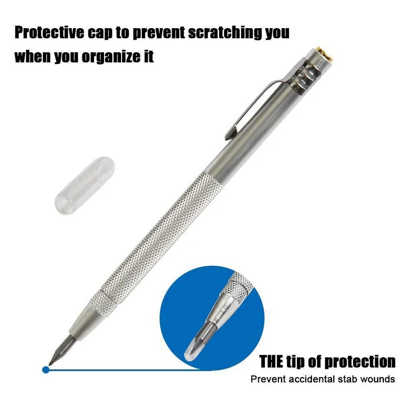 Diamond Scribing Pen with Tungsten Carbide Tip | Engraving and Stylus Pen for Glass, Ceramic, Metal | Hand Tool