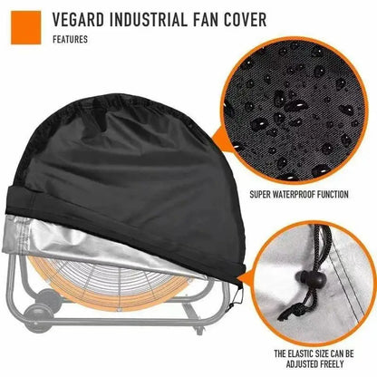 Heavy-Duty Outdoor Fan Cover – Waterproof UV-Resistant Oxford Fabric Dustproof Universal Industrial Protector