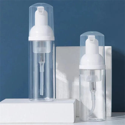 12pcs Portable Foaming Pump Bottles – 30/60ML Refillable Clear Dispenser for Lotion, Shampoo & Soap