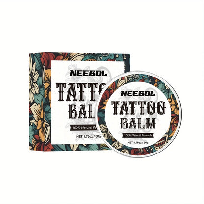 Tattoo Aftercare Butter Balm – Natural Ingredient Cream for Ink Color Enhancement & Moisturizing Old & New Tattoos