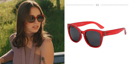 ZENOTTIC Women’s Cat Eye Polarized Sunglasses – Oversized Retro UV400 Designer Shades