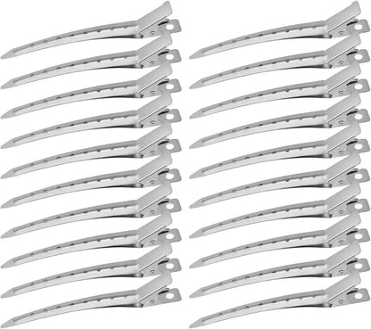 Metal Duckbill Hair Clips for Curly Hair – Hairpin Barrettes, Styling Clamps & Root Barrette Tools