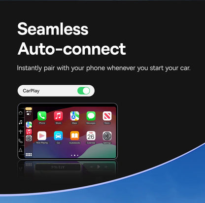 Baseus Wireless CarPlay Adapter - Wired to Wireless Auto Connect, Plug & Play Bluetooth Smart Car System
