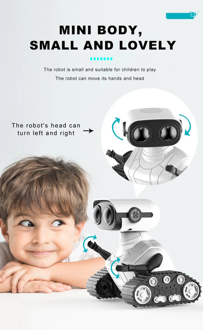 Ebo Rechargeable RC Robot Toy – Remote Control Robot with Music & LED Eyes, Fun Gift for Boys & Girls
